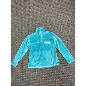 Patagonia Women's 1/4 Snap-T Fleece Pullover Size Small  Turquoise Polartec